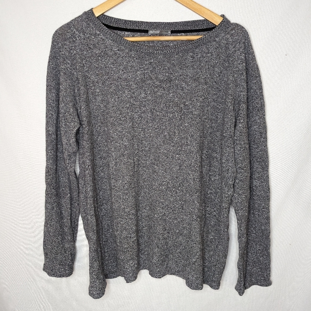 Zara Grey Long Sleeve Pullover Sweater Size Large
